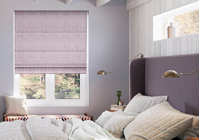 Rhea, Grape - Twist&Fit Roman Blind - Image 3